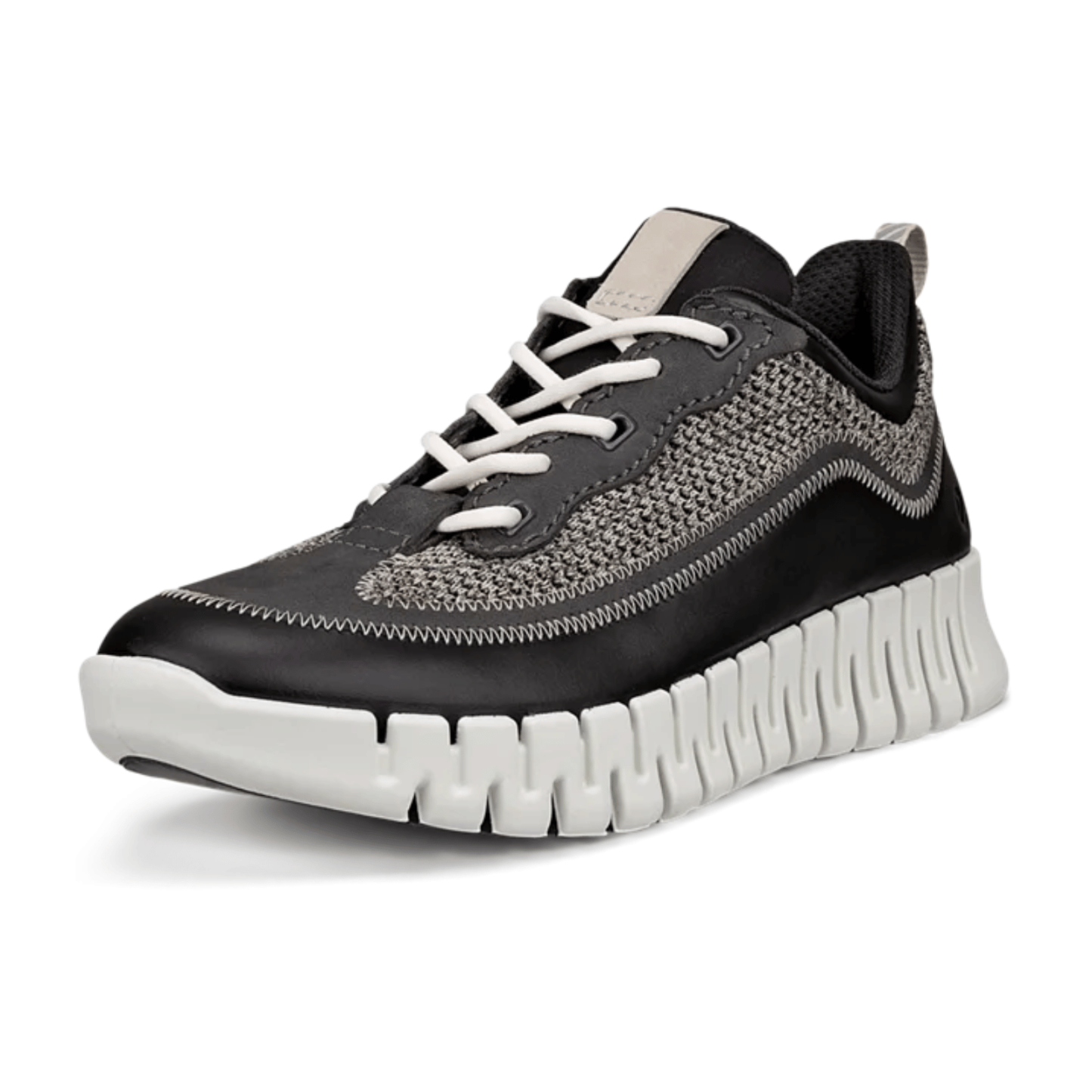 ECCO Womens Gruuv Leather & Textile Trainers
