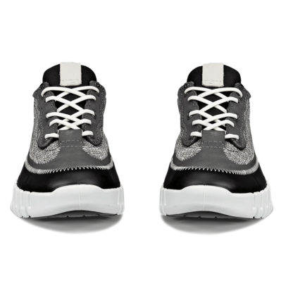 ECthtCO Womens Gruuv Leather & Textile Trainers