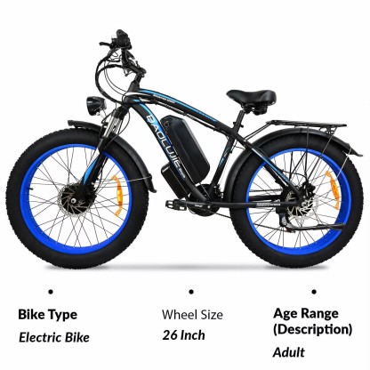 🚴‍♂️💨[2000W 48V]Dual motor adult wide tire electric bicycle🌟