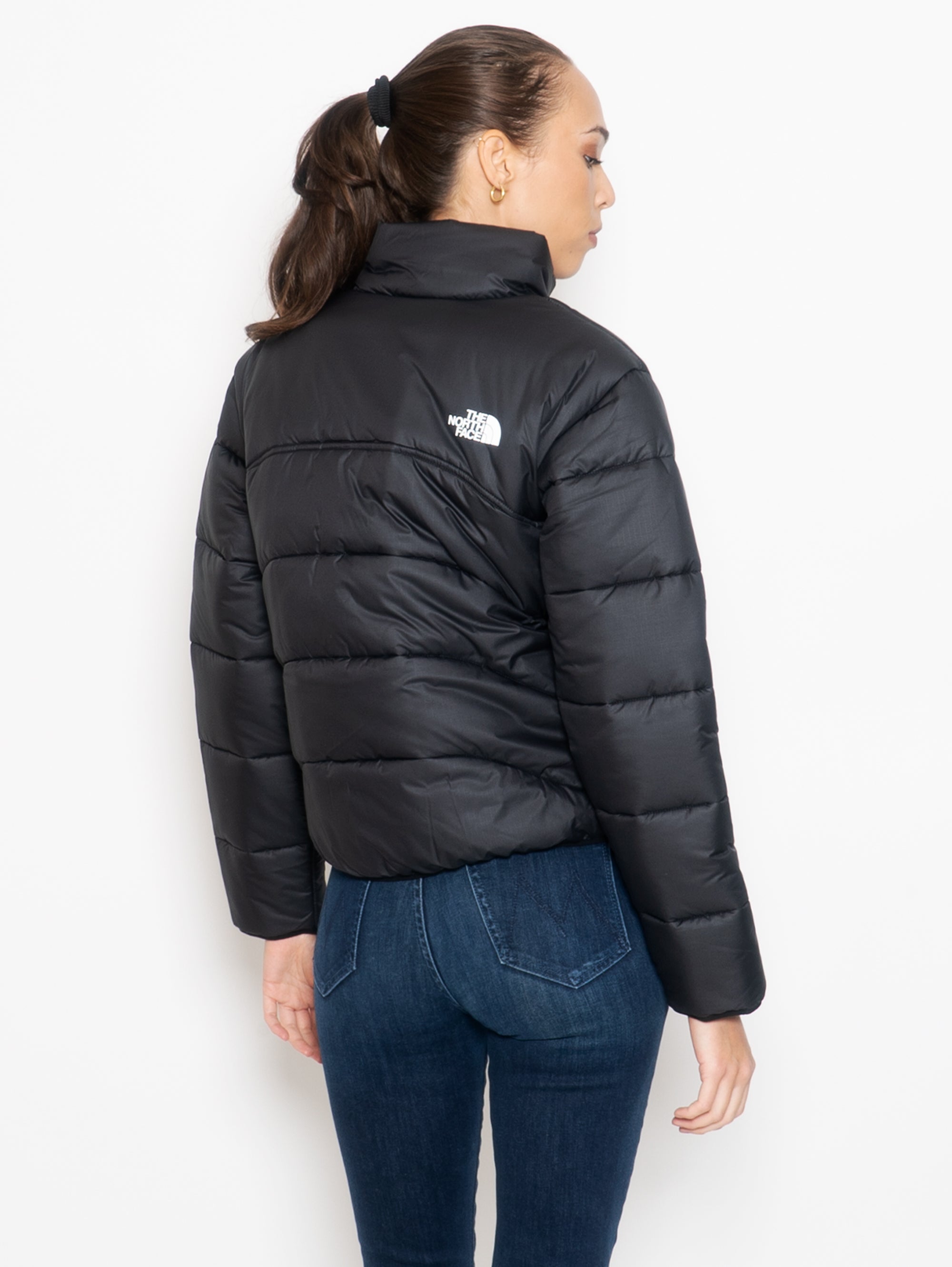 Short Relaxed Fit Black Down Jacket