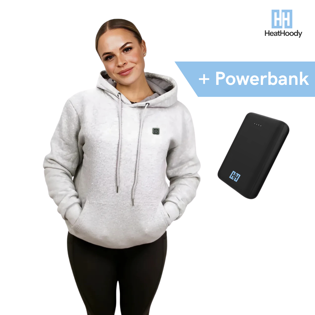 HeatHoody™ – 8 Hours Heated Hoodie - 3 Heat Levels (25–45°C)