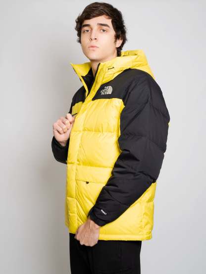 Color Block Down Jacket Yellow / Black