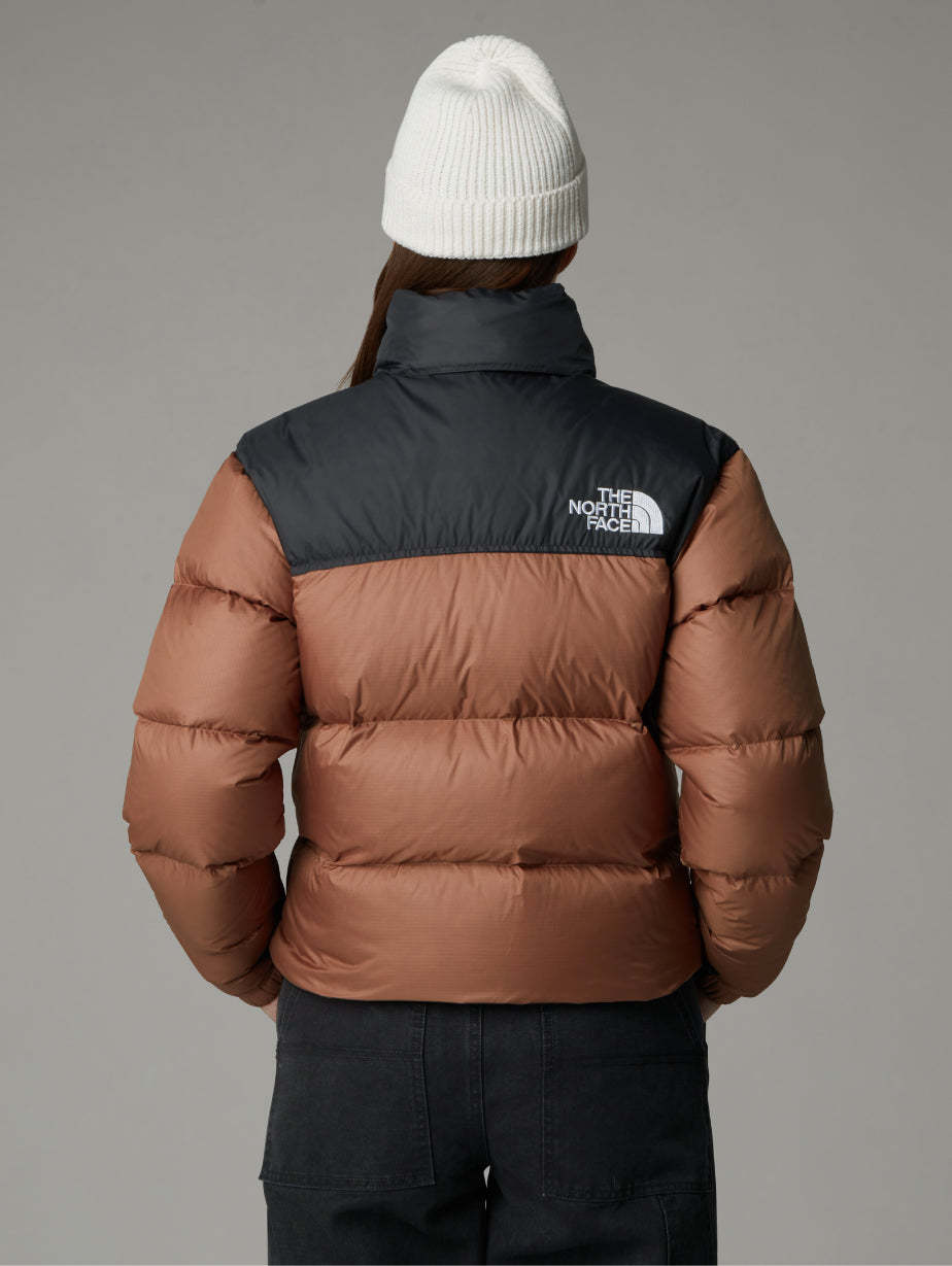 Brown Women's Retro Nuptse Square Jacket