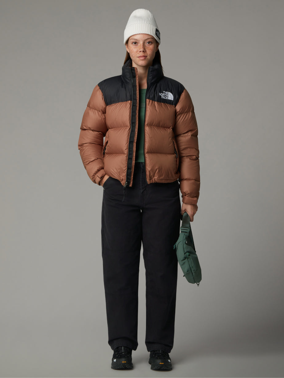 Brown Women's Retro Nuptse Square Jacket