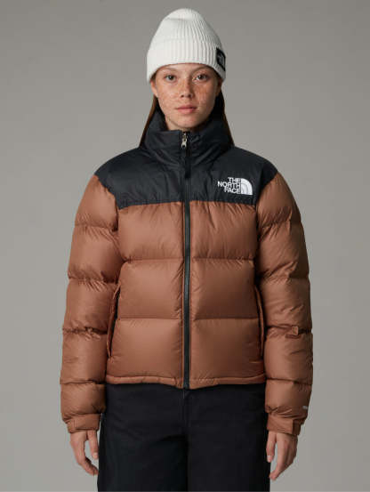 Brown Women's Retro Nuptse Square Jacket