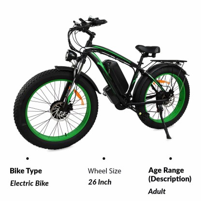 🚴‍♂️💨[2000W 48V]Dual motor adult wide tire electric bicycle🌟