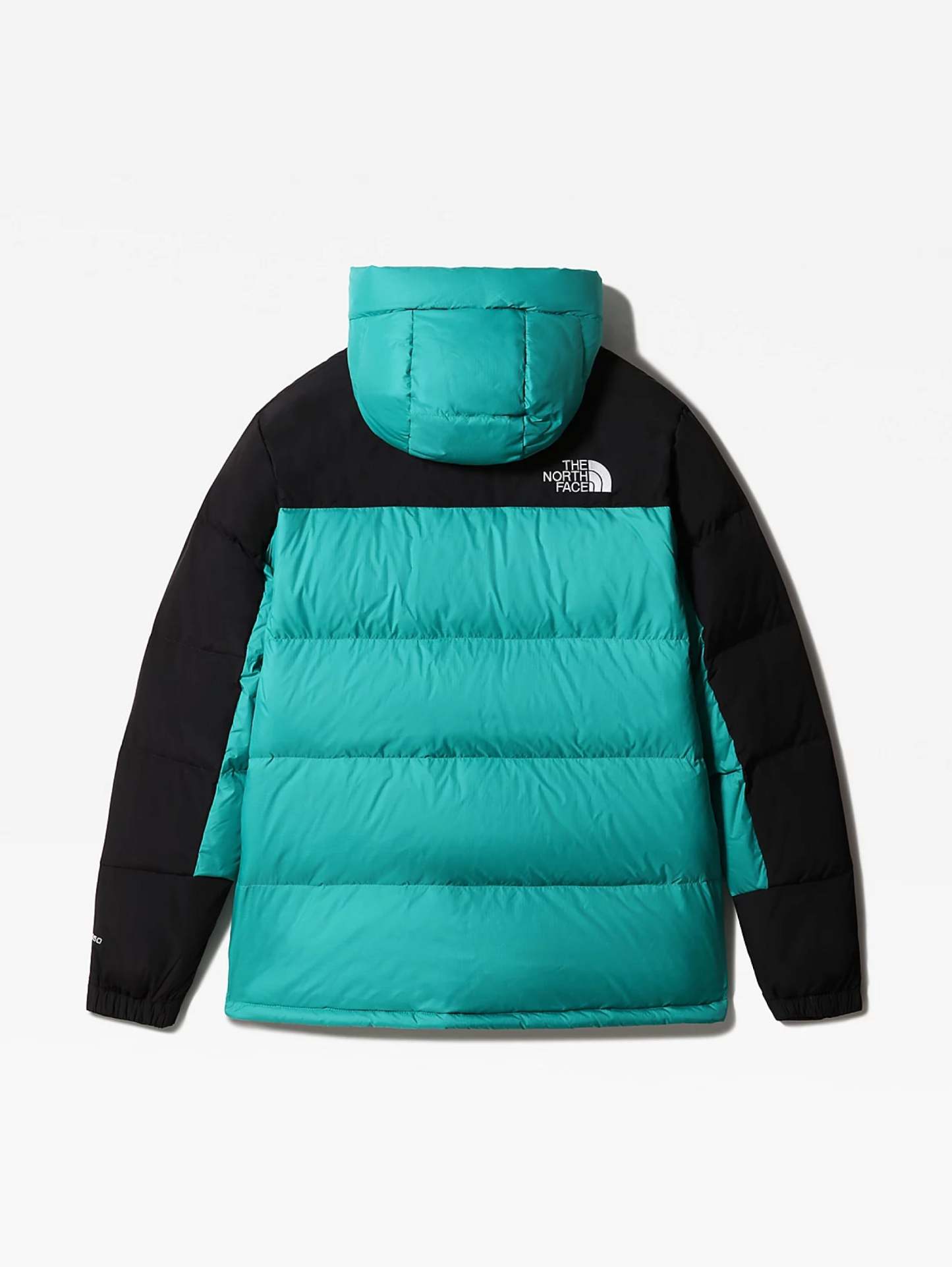 Color Block Down Jacket Green / Black