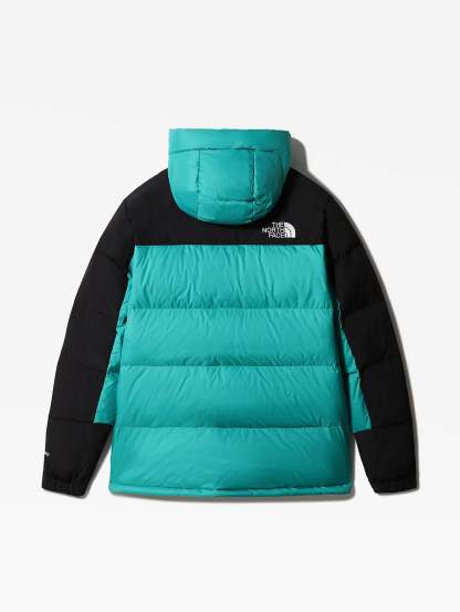Color Block Down Jacket Green / Black
