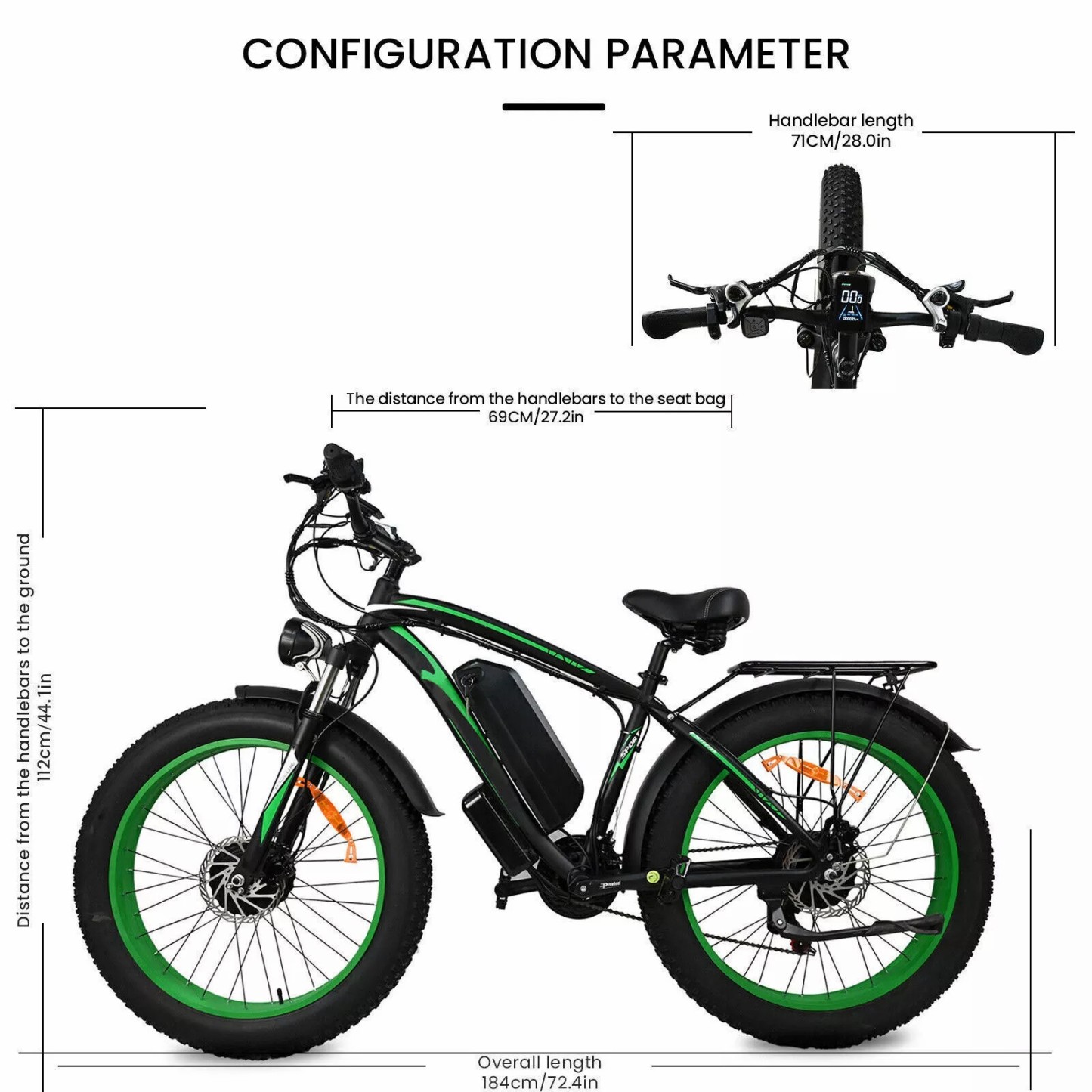 🚴‍♂️💨[2000W 48V]Dual motor adult wide tire electric bicycle🌟