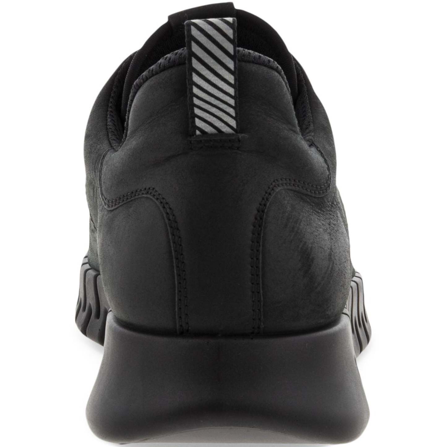 ECthtCO Mens Gruuv Leather Elastic Laces Trainers