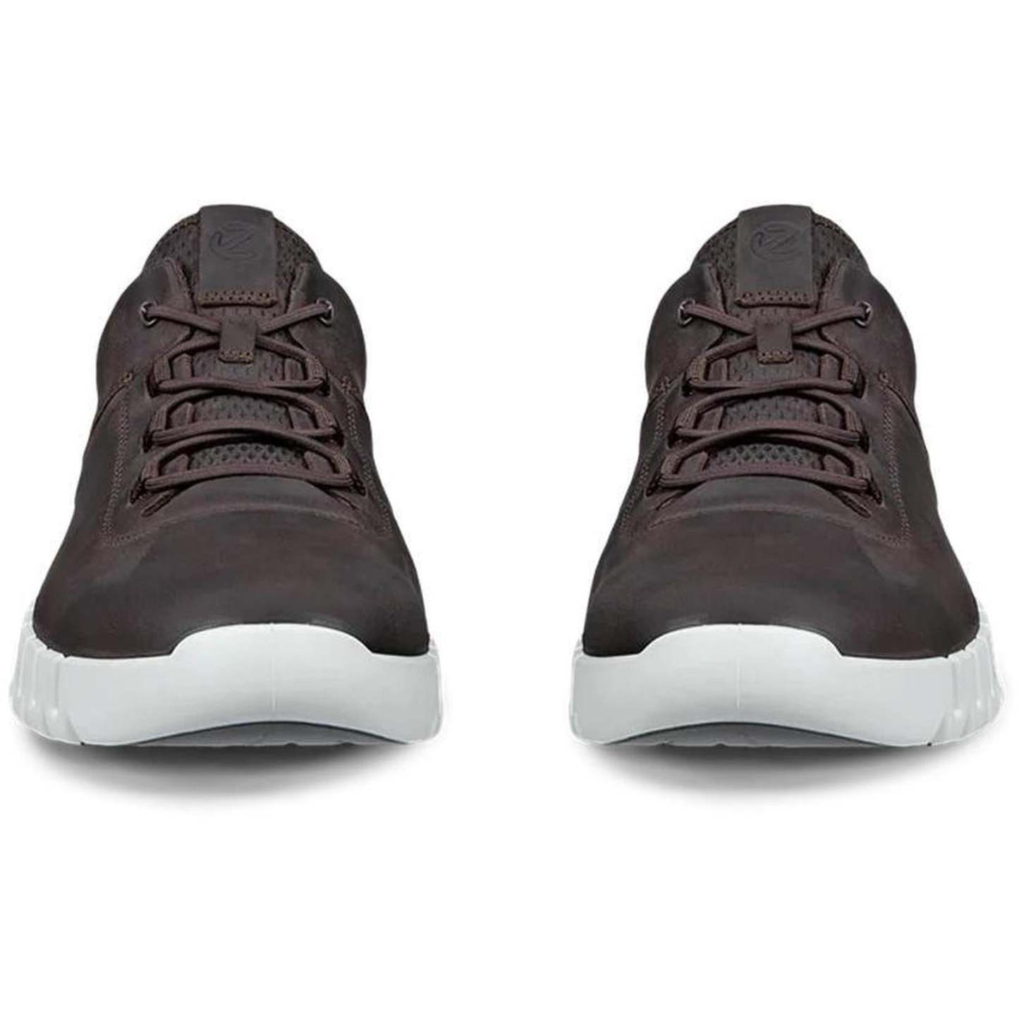 ECthtCO Mens Gruuv Leather Elastic Laces Trainers