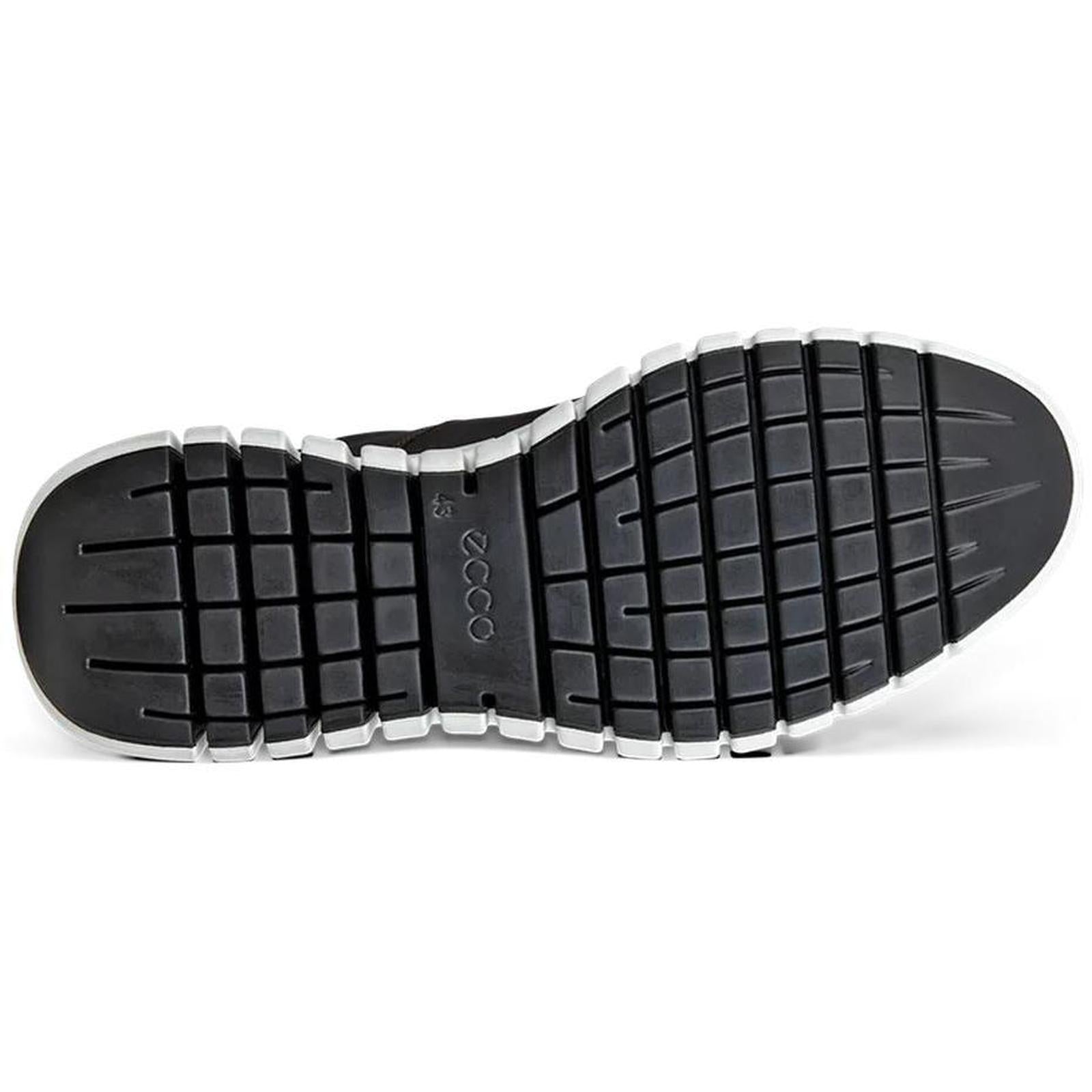 ECthtCO Mens Gruuv Leather Elastic Laces Trainers