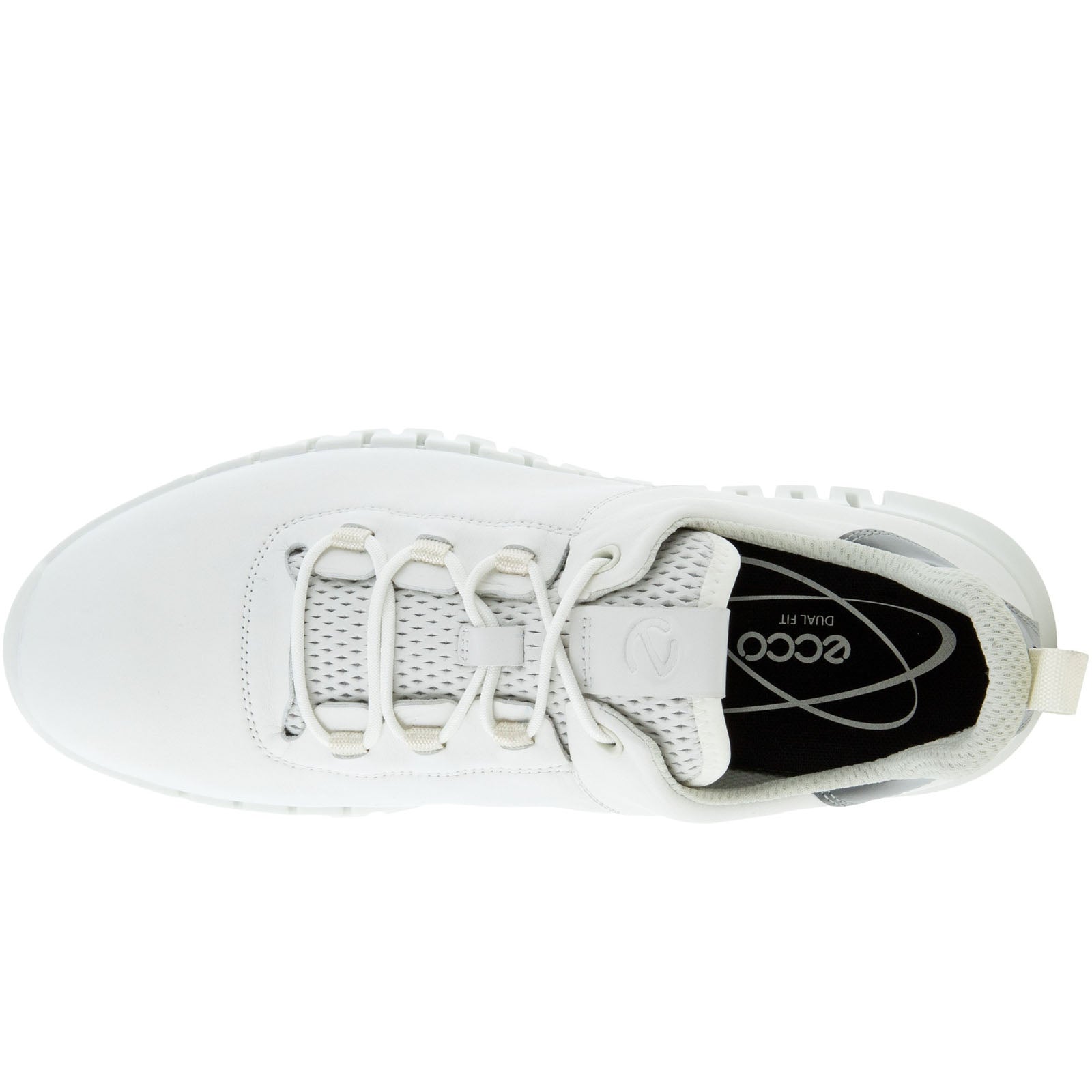 ECthtCO Mens Gruuv Leather Elastic Laces Trainers