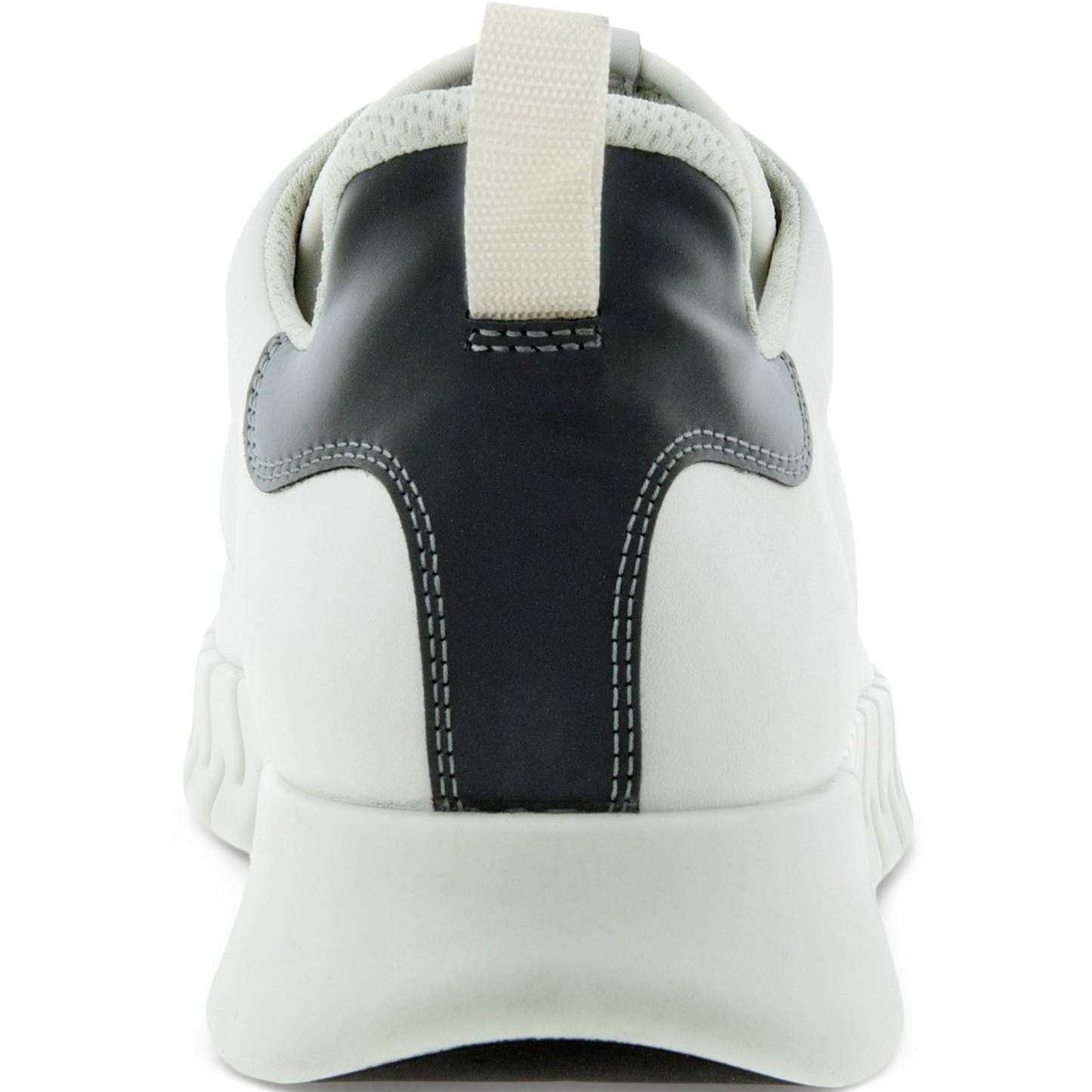 ECthtCO Mens Gruuv Leather Elastic Laces Trainers