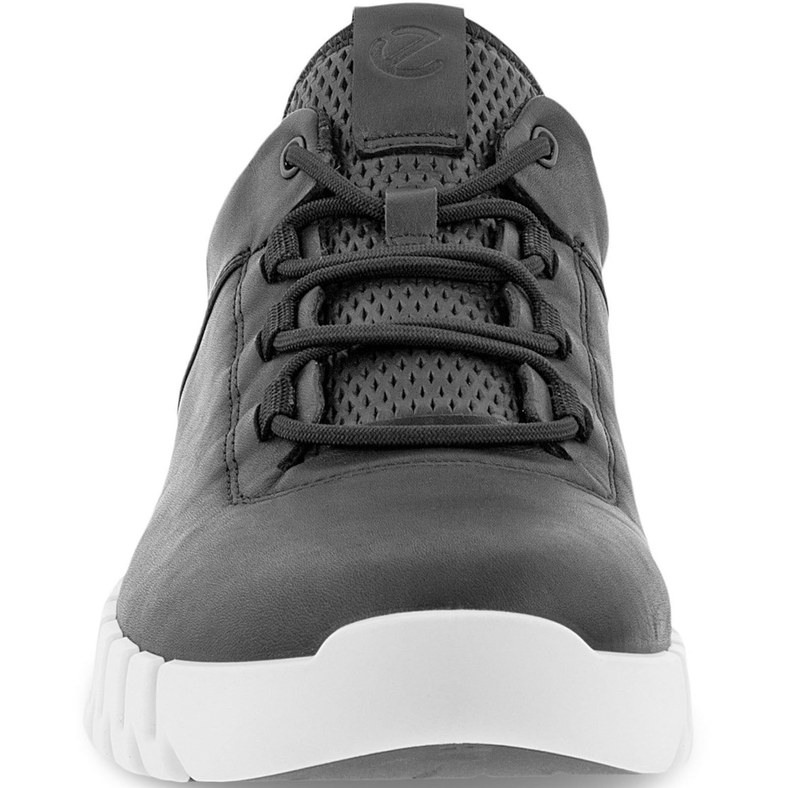 ECthtCO Mens Gruuv Leather Elastic Laces Trainers