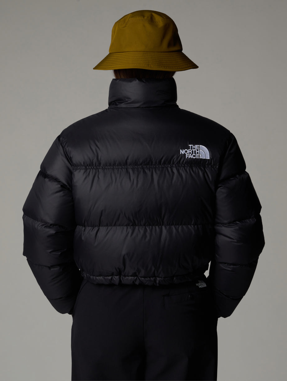 Nuptse Cropped Jacket Black