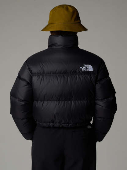 Nuptse Cropped Jacket Black
