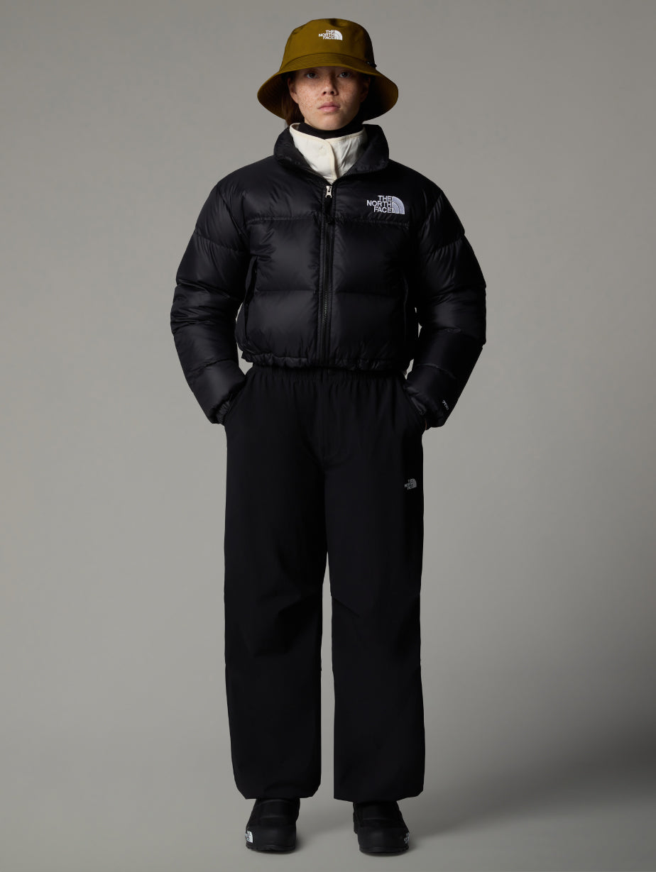 Nuptse Cropped Jacket Black