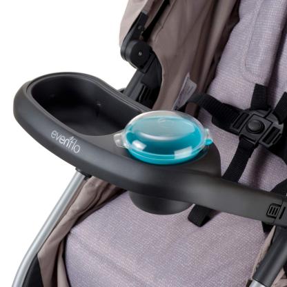 Evenflo Pivot Modular Travel System with LiteMax Infant Car Seat with Anti-Rebound Bar (Casual Gray)