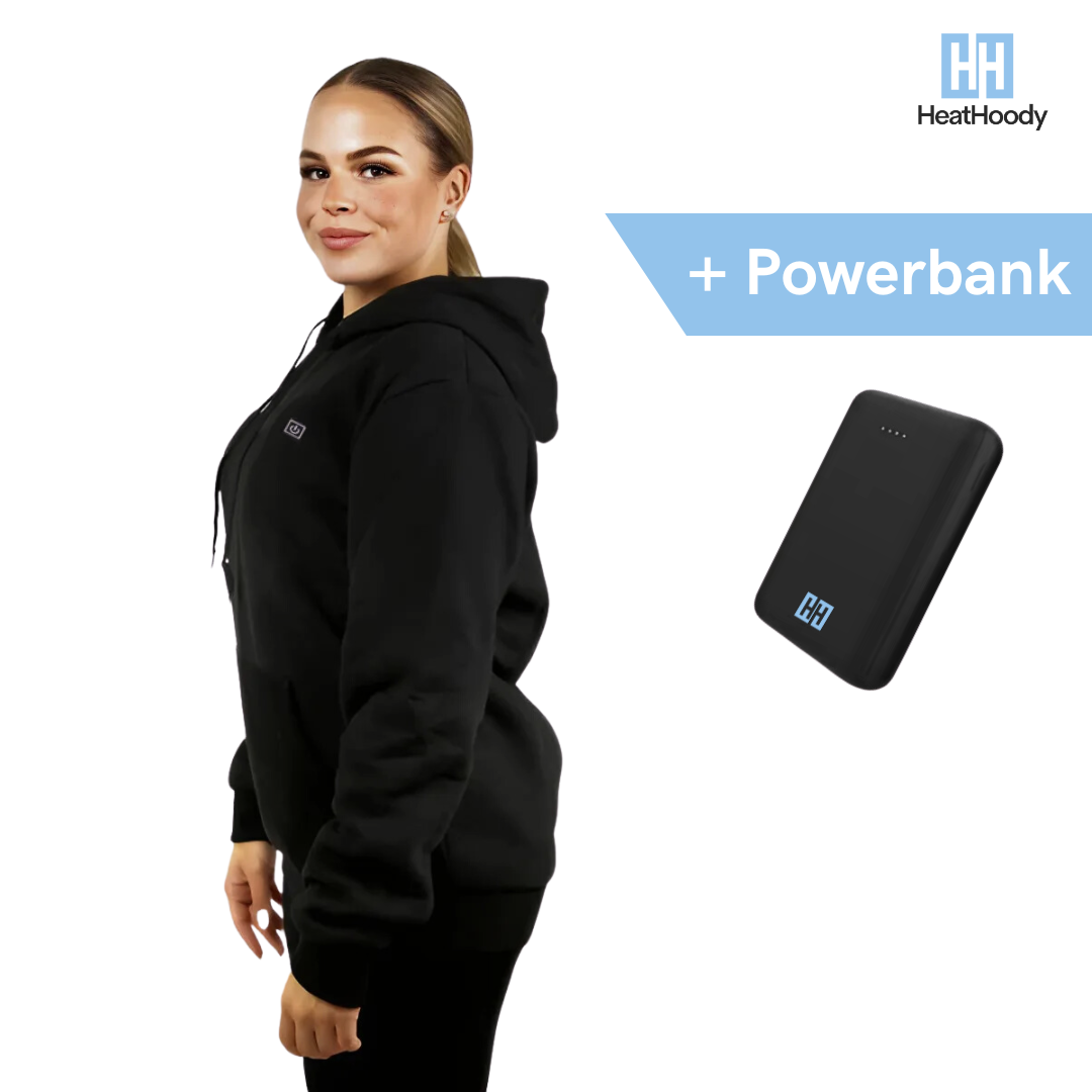 HeatHoody™ – 8 Hours Heated Hoodie - 3 Heat Levels (25–45°C)