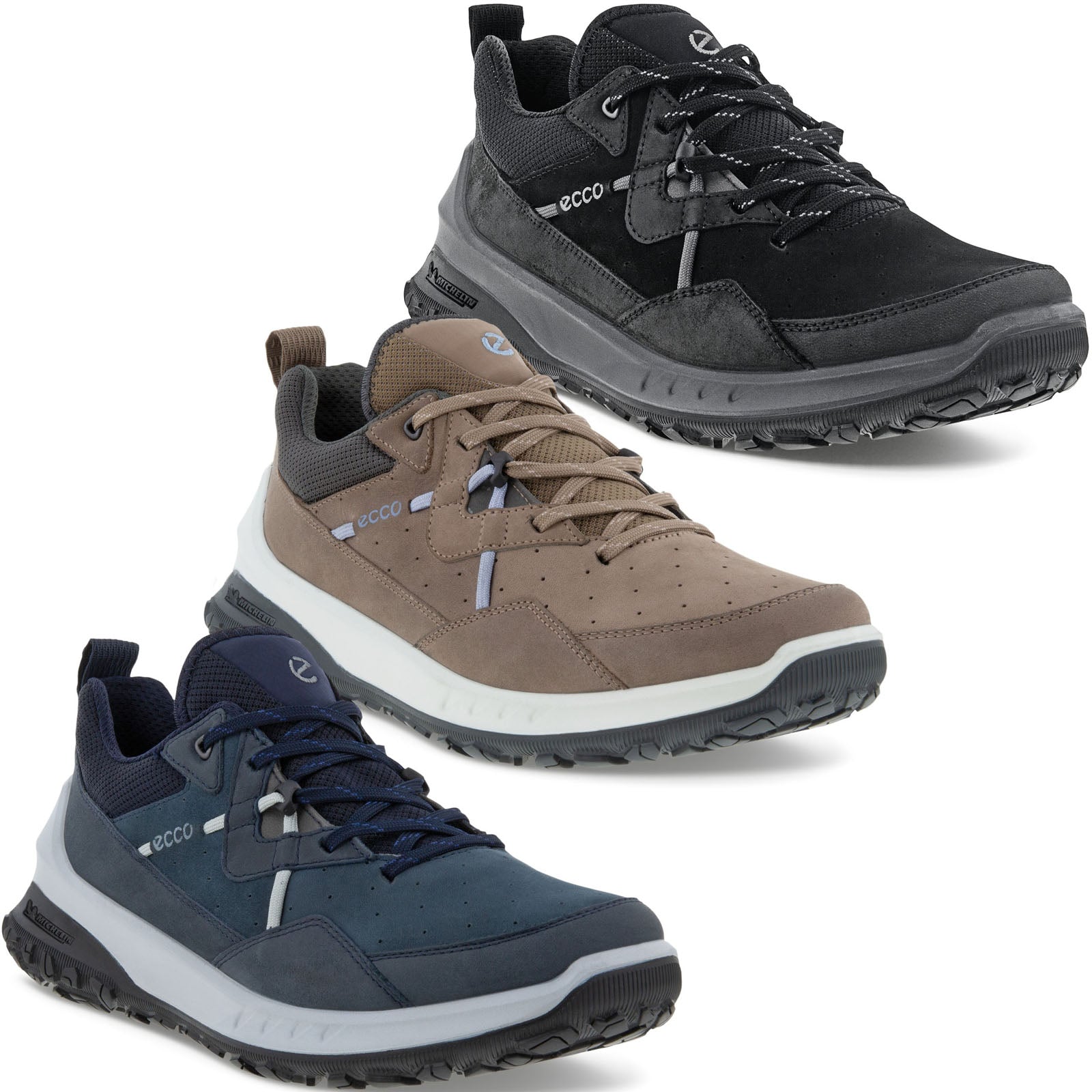 ECthtCO Womens Ult-Trn Leather Walking Hiking Trainers