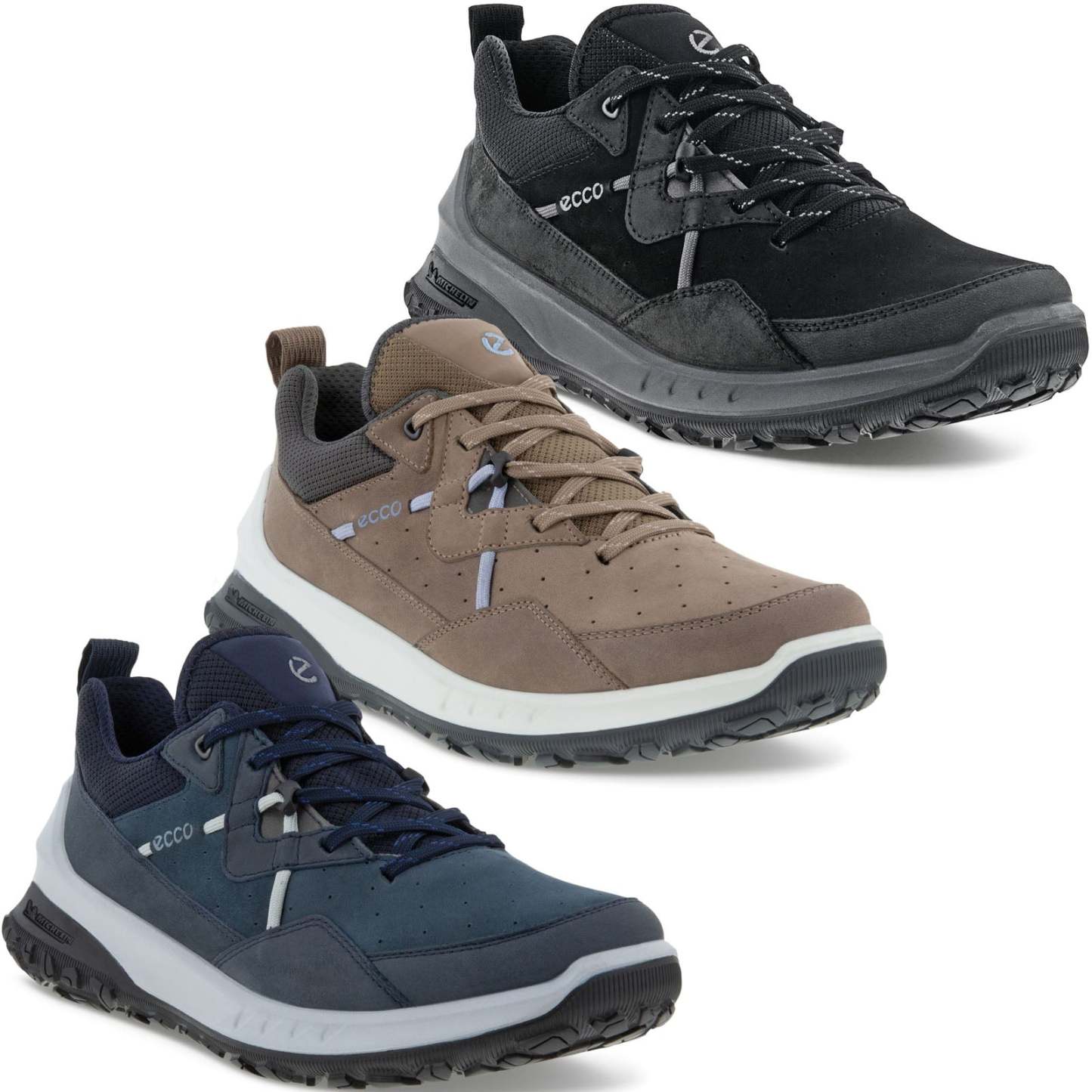 ECthtCO Womens Ult-Trn Leather Walking Hiking Trainers