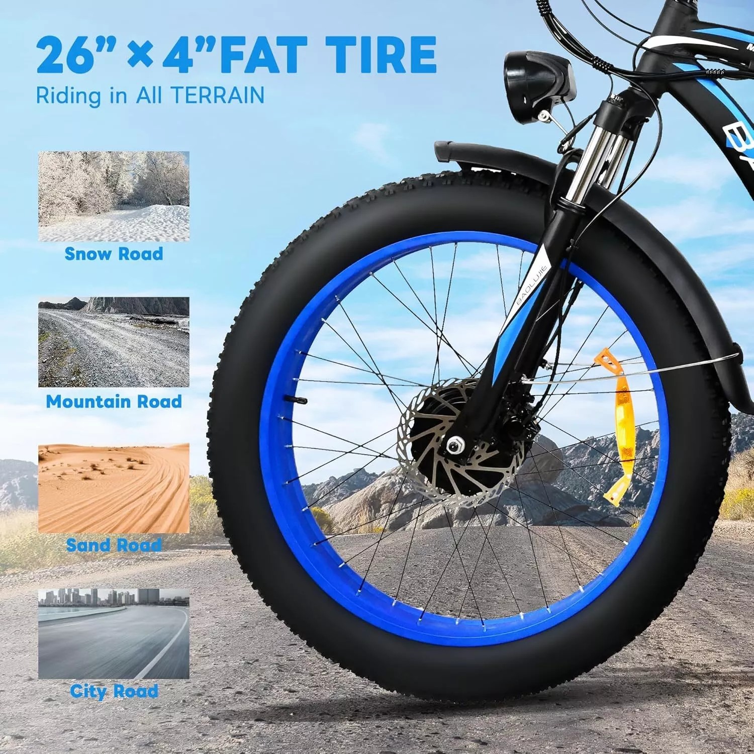 🚴‍♂️💨[2000W 48V]Dual motor adult wide tire electric bicycle🌟