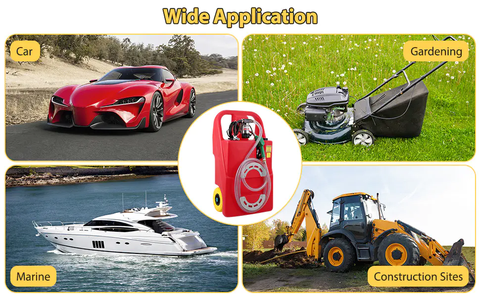 portable fuel can container