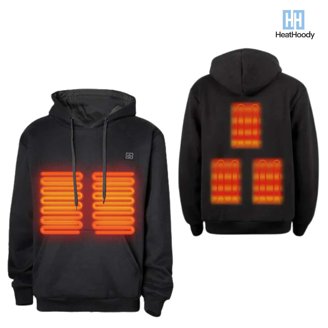 HeatHoody™ – 8 Hours Heated Hoodie - 3 Heat Levels (25–45°C)