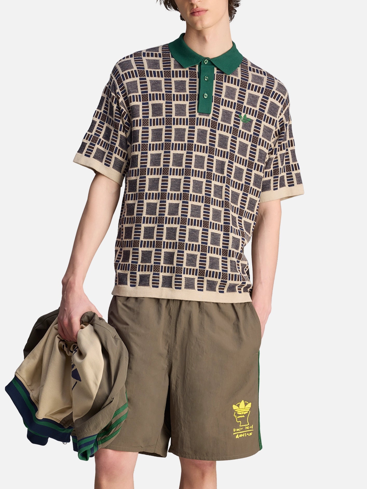 Brain Dead x adidas Polo Shirt "Dust Sand"