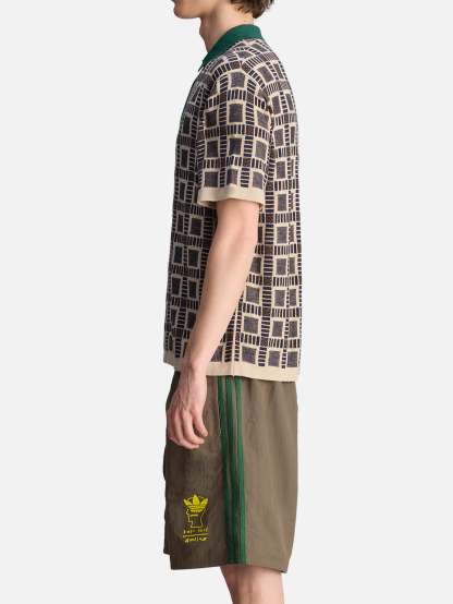 Brain Dead x adidas Polo Shirt "Dust Sand"