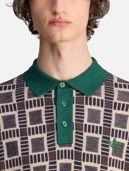 Brain Dead x adidas Polo Shirt "Dust Sand"