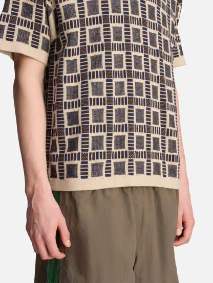 Brain Dead x adidas Polo Shirt "Dust Sand"