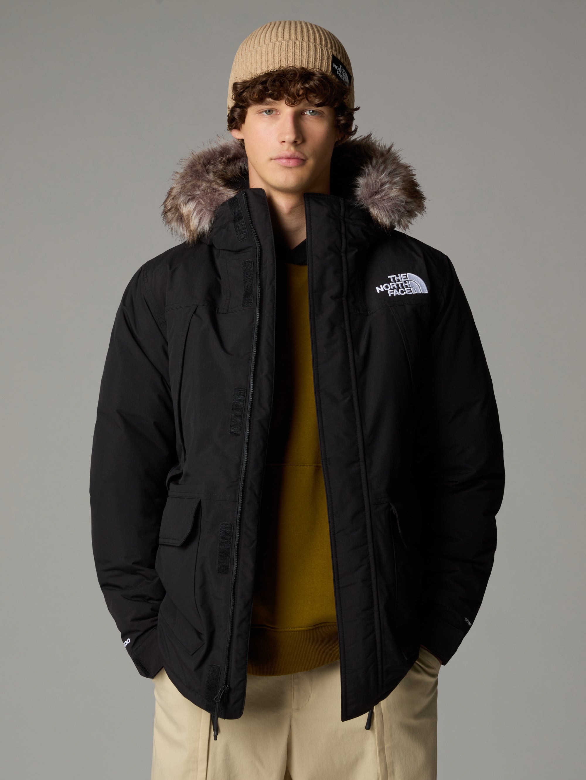McMurdo Parka with Removable Hood in Black