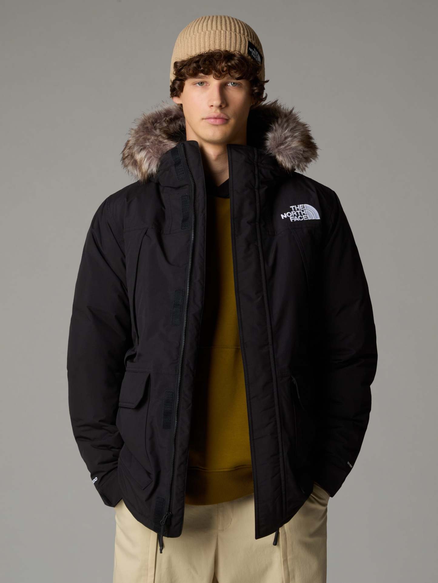 McMurdo Parka with Removable Hood in Black