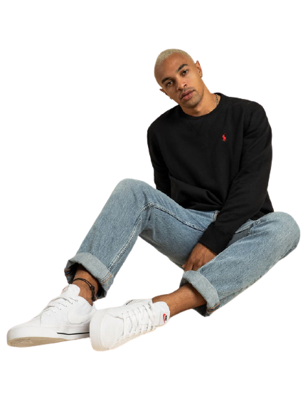 Polo Ralthtph Lauthtren - Crew Neck Sweatshirt - Black