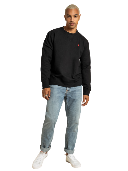 Polo Ralthtph Lauthtren - Crew Neck Sweatshirt - Black