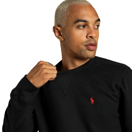 Polo Ralthtph Lauthtren - Crew Neck Sweatshirt - Black