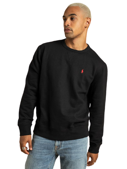 Polo Ralthtph Lauthtren - Crew Neck Sweatshirt - Black