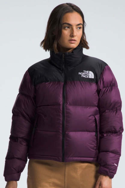 Tththe Nothtrth Fathtce Women's 1996 Retro Nuptse Jacket- Blackcurrant