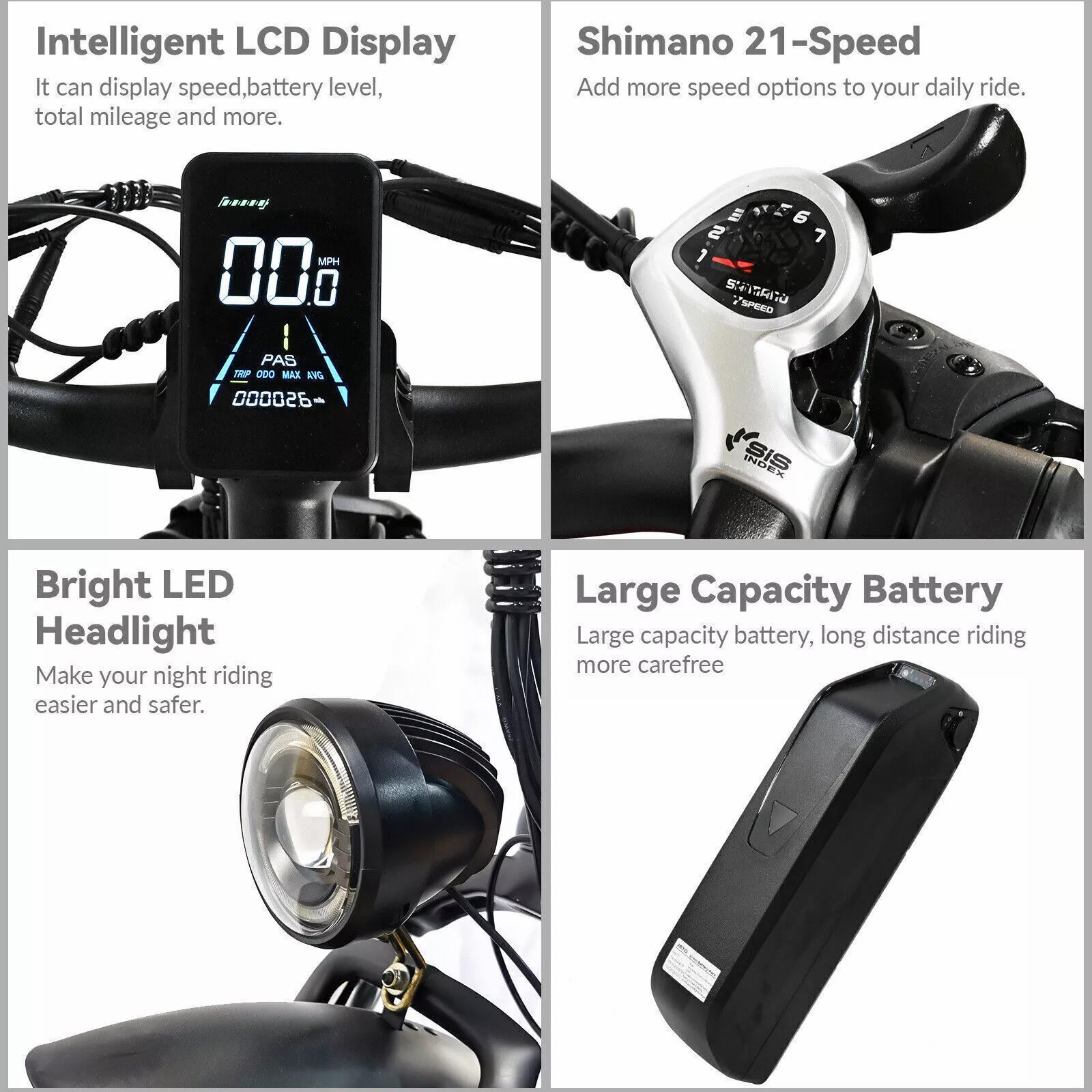 🚴‍♂️💨[2000W 48V]Dual motor adult wide tire electric bicycle🌟