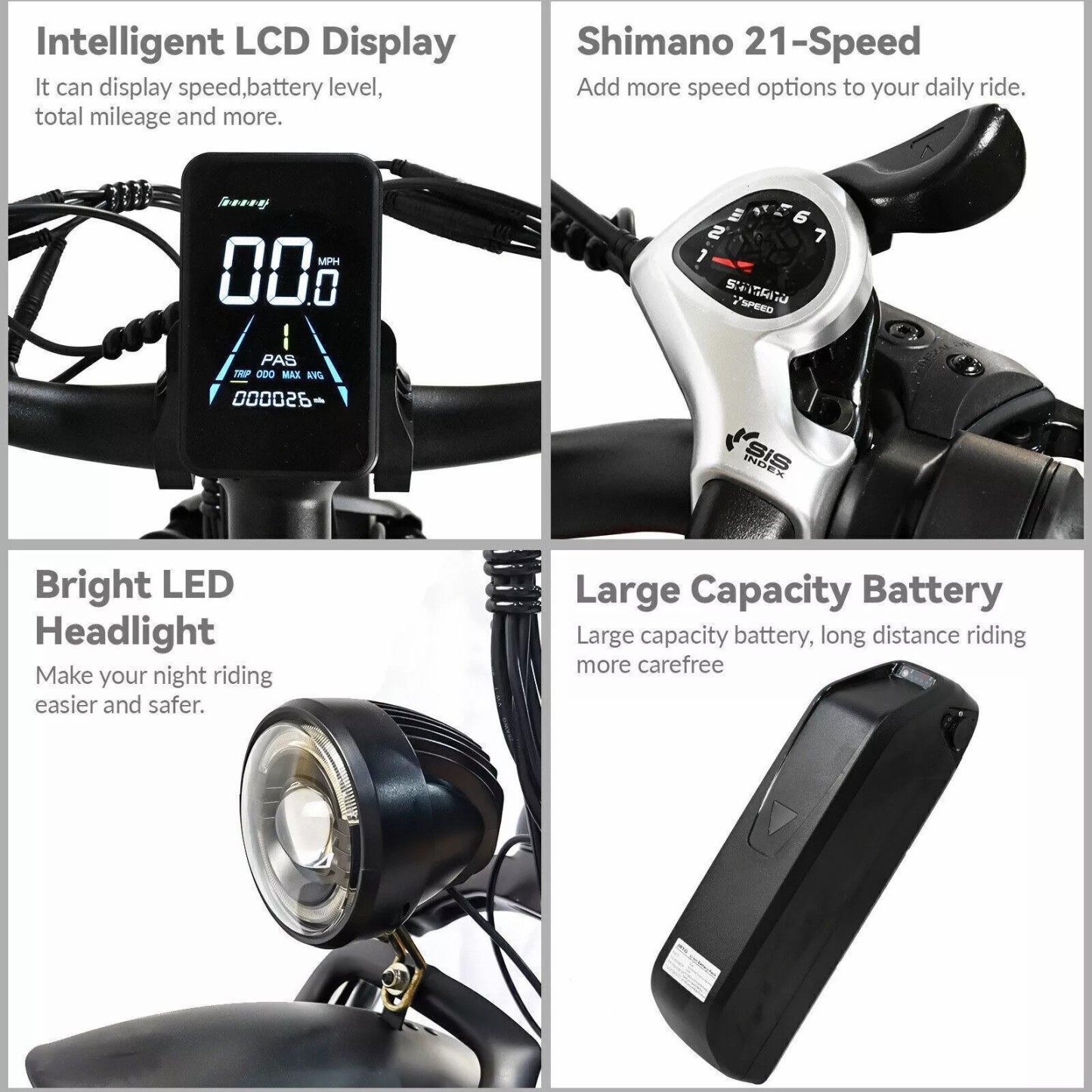 🚴‍♂️💨[2000W 48V]Dual motor adult wide tire electric bicycle🌟