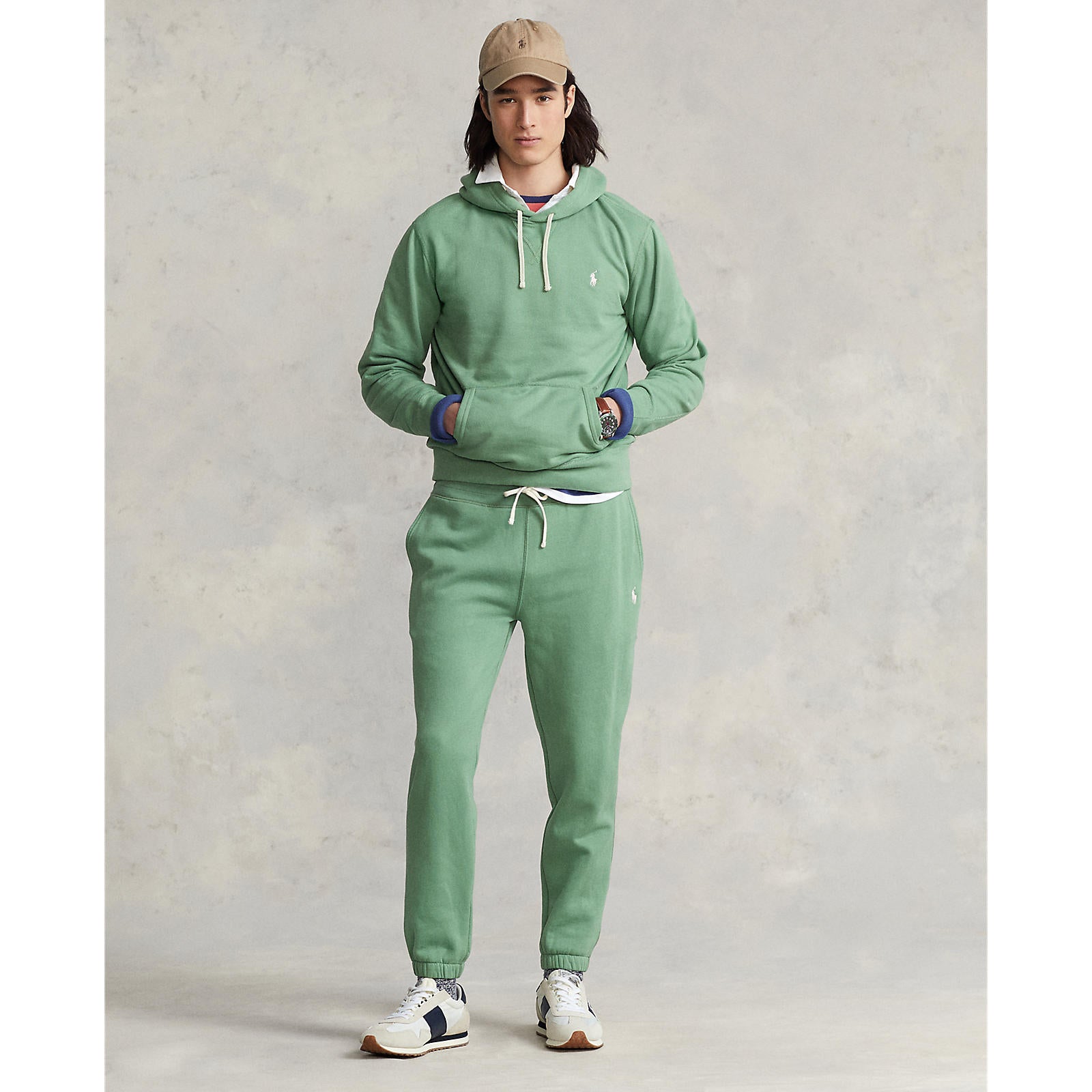 Polo Ralthtph Lauthtren - RL Fleece Hoodie - Outback Green