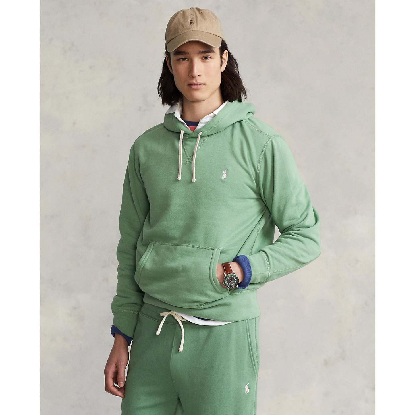 Polo Ralthtph Lauthtren - RL Fleece Hoodie - Outback Green