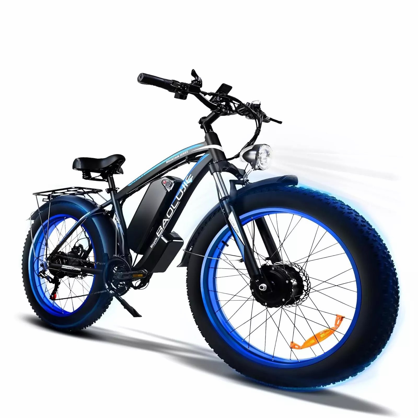 🚴‍♂️💨[2000W 48V]Dual motor adult wide tire electric bicycle🌟