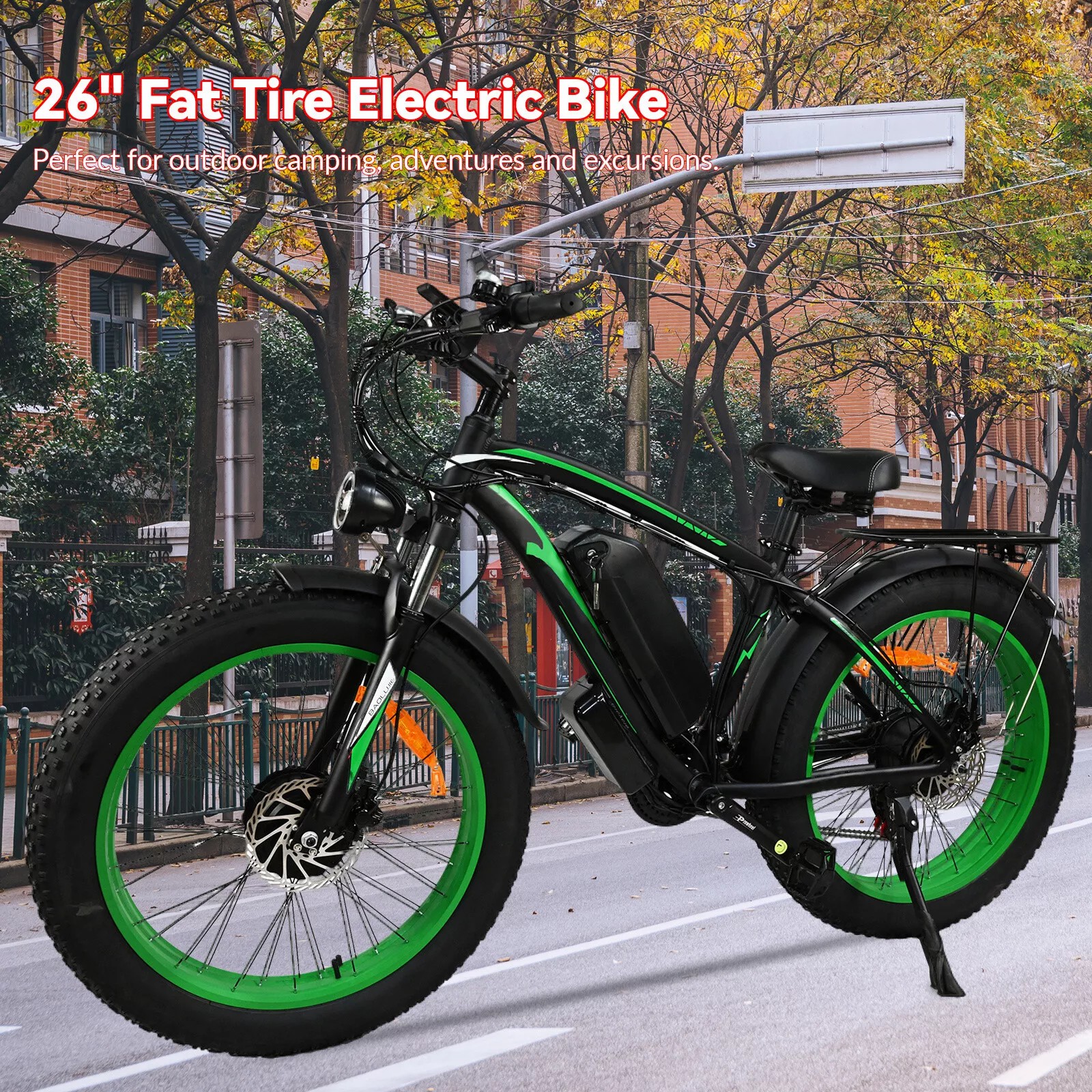 🚴‍♂️💨[2000W 48V]Dual motor adult wide tire electric bicycle🌟