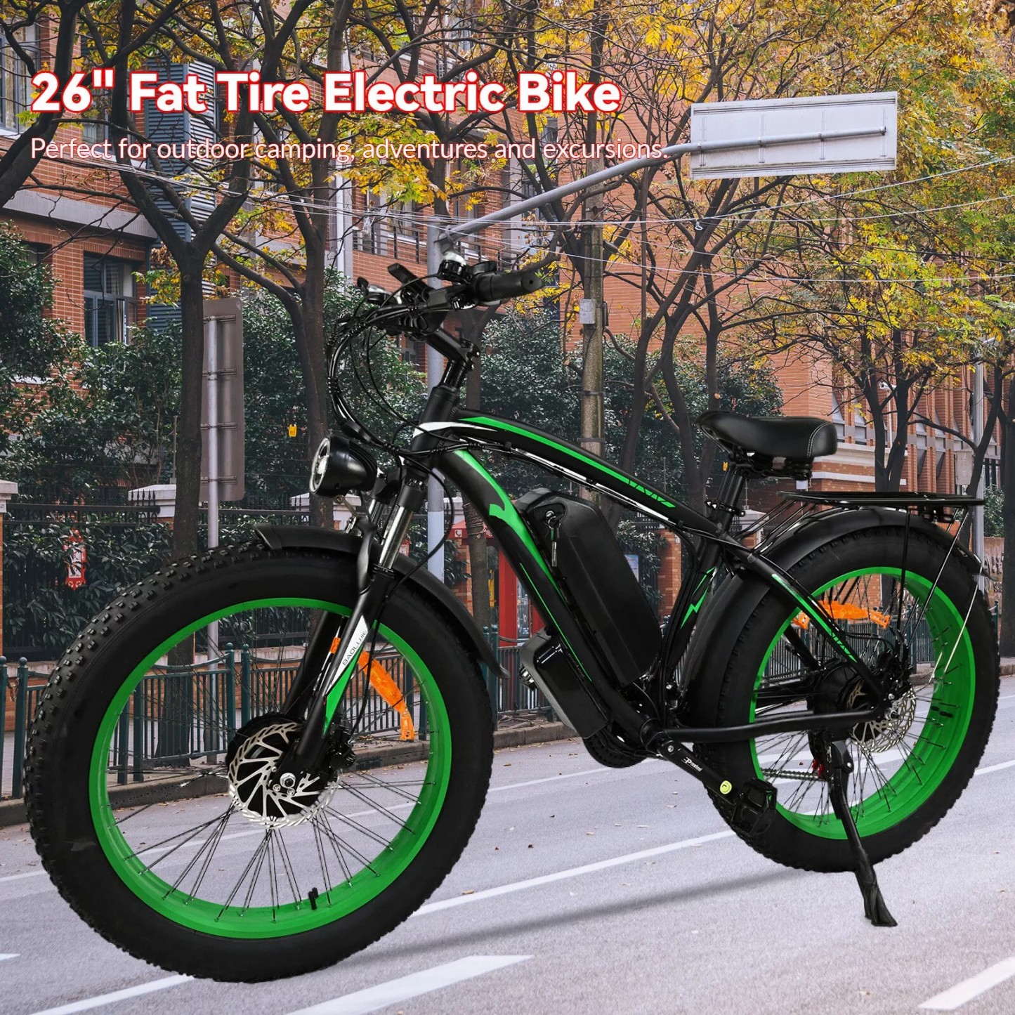 🚴‍♂️💨[2000W 48V]Dual motor adult wide tire electric bicycle🌟