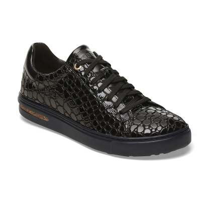 Bend Low Shiny Croc Black Embossed Patent Leather