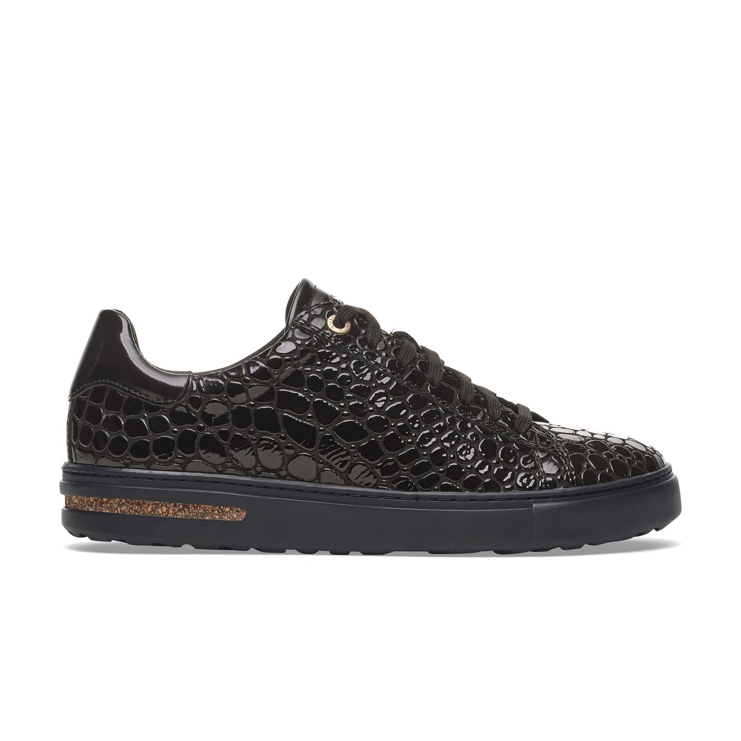 Bend Low Shiny Croc Black Embossed Patent Leather
