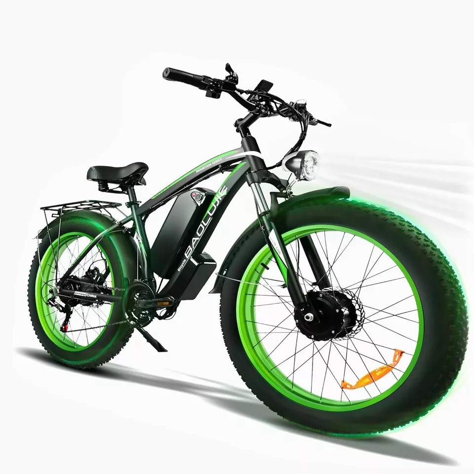 🚴‍♂️💨[2000W 48V]Dual motor adult wide tire electric bicycle🌟
